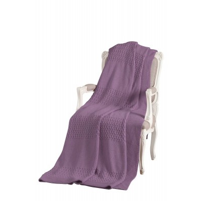 Плед Tivolyo home VIKA 220*240 см. фиолетовый
