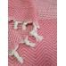 Плед 200*230см. Etnik Ipekce хлоп., красный